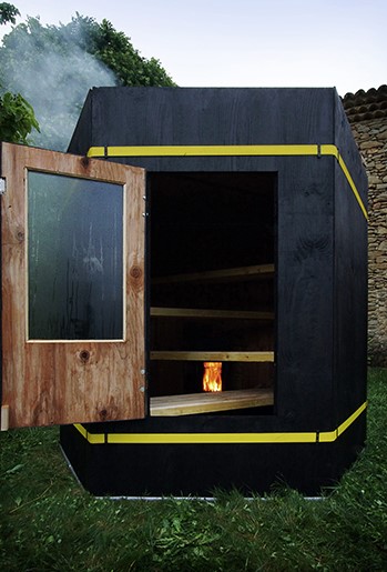 sauna mobile, construction
